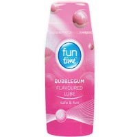 Fun time Bubblegum Flavoured Lube is a water based lube blended with Bubblegum flavour for a great taste sensation and gentle lubrication 75ml